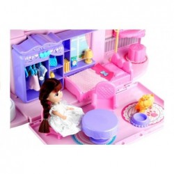 Spreaded House in Suitcase Doll Dog Accessories Pink