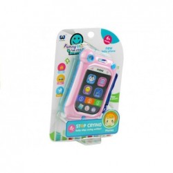 Toy Phone for Little Child Lights Animal Sounds Pink