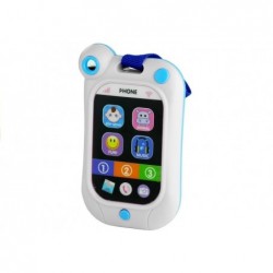 Toy Phone for Little Child Lights Animal Sounds White