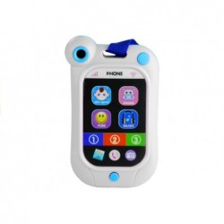 Toy Phone for Little Child Lights Animal Sounds White