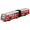 Articulated Bus Friction Powered 41,5 cm Long Red