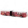 Articulated Bus Friction Powered 41,5 cm Long Red