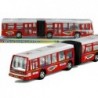 Articulated Bus Friction Powered 41,5 cm Long Red