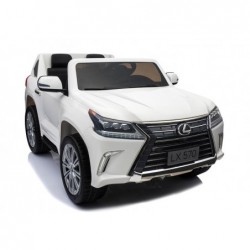 Lexus DK-LX570 White LCD - Electric Ride On Car