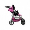 2in1 Doll Bogie and Stroller Alice -Pink With Dots