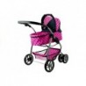 2in1 Doll Bogie and Stroller Alice -Pink With Dots