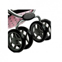 2in1 Doll Bogie and Stroller Alice -Pink With Dots