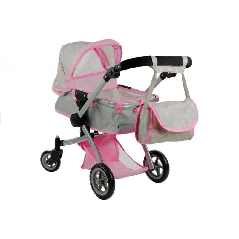 2in1 Doll Bogie and Stroller Alice - Grey