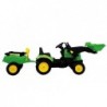 Herman Tractor Green - With Trailer and Bucket 165 cm