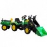 Herman Tractor Green - With Trailer and Bucket 165 cm