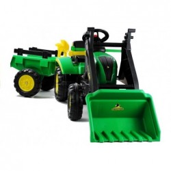 Herman Tractor Green - With Trailer and Bucket 165 cm