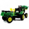 Herman Tractor Green - With Trailer and Bucket 165 cm