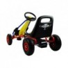 Go-Cart Turbo Yellow - Pumped Wheels With Hand Break