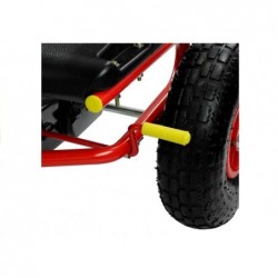 Go-Cart Turbo Yellow - Pumped Wheels With Hand Break