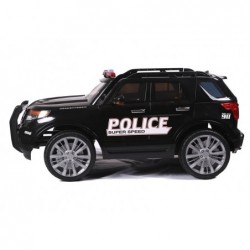 CH9935 Police Car Black - Electric Ride On Car