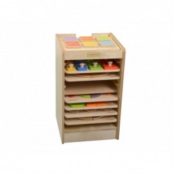 Cabinet for storing Masterkidz Educational Plates and Games 10 Pieces