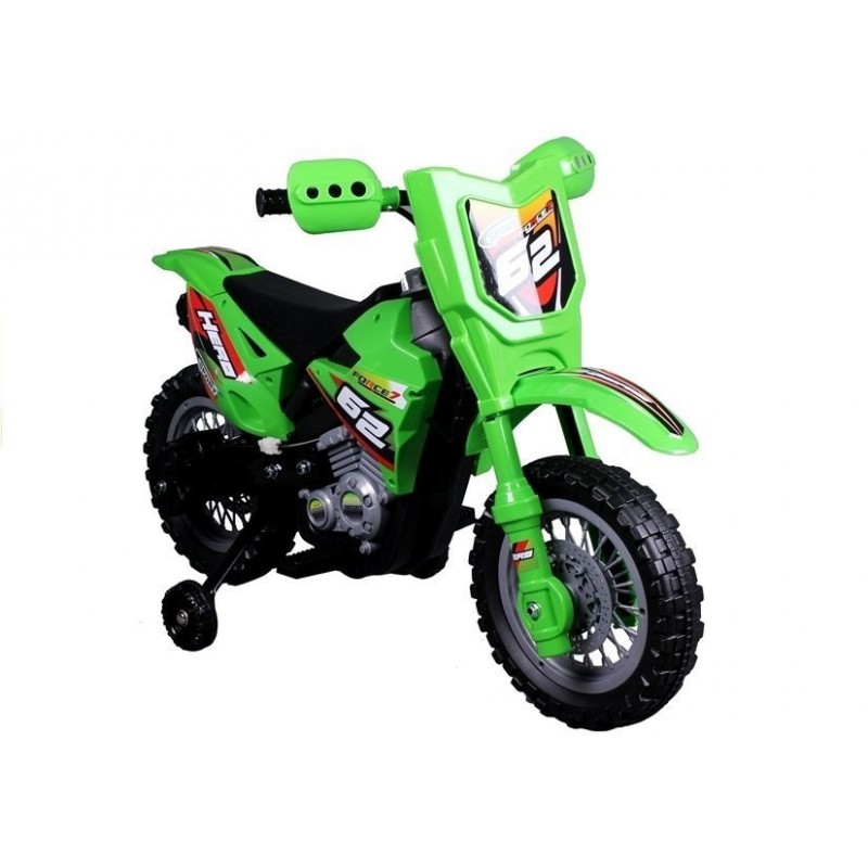 ZP3999A Motocross Electric Ride On Motorcycle - Green