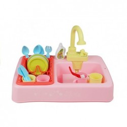 Colorful Sink with Tap Dishwasher with Accesories