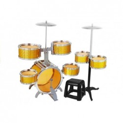 Gold Drums for a Toddler 7 Drums with a Chair