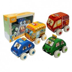 Set of Soft Toy Cars for a...