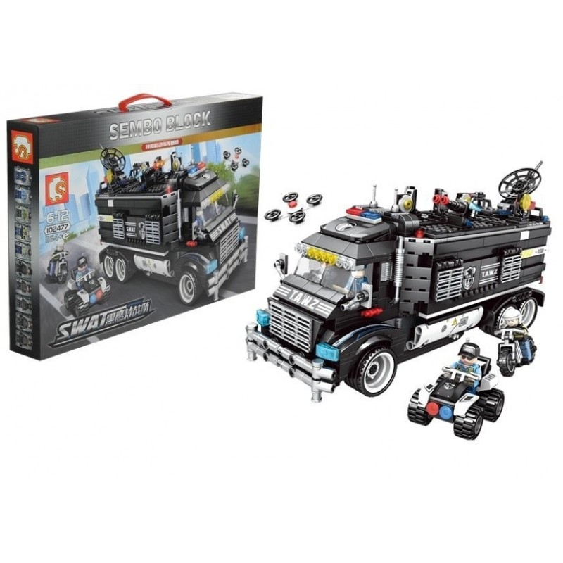 Bricks SWAT Special Forces Truck Police Station 1164 Elements