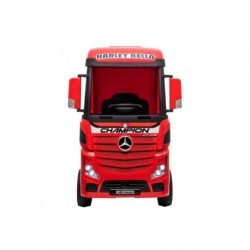 Electric Ride-On Car Mercedes Actros Red Painted