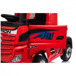 Electric Ride-On Car Mercedes Actros Red Painted