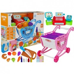 Mini Market Trolley with Cash Register 40 pcs