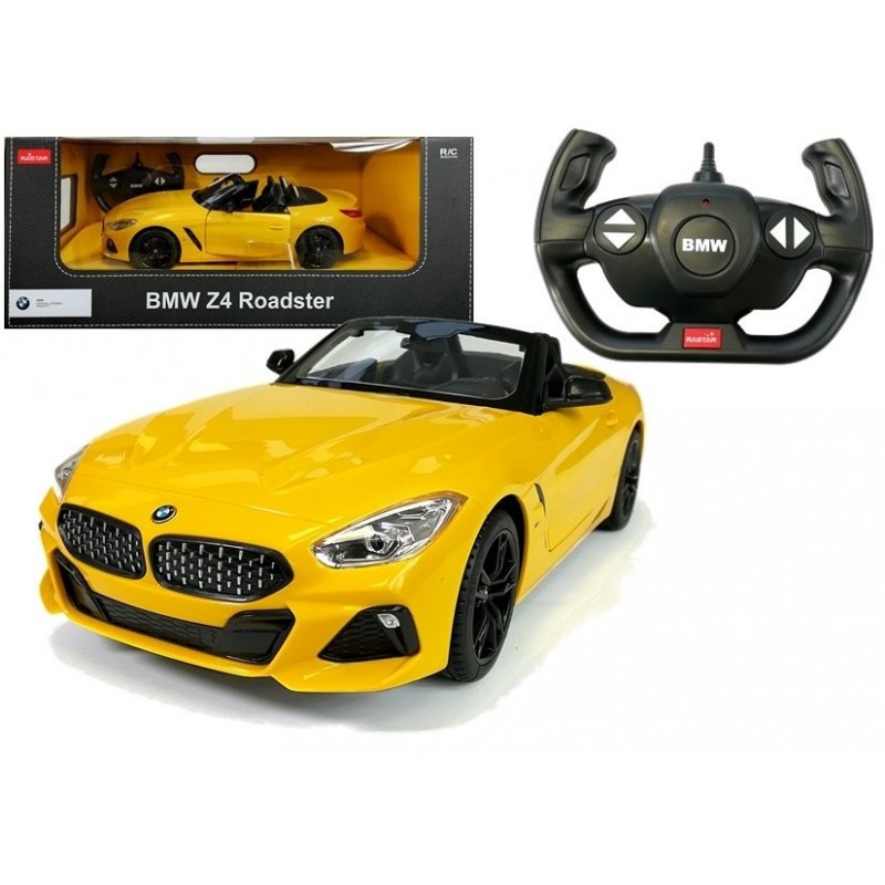 Auto R/C BMW Z4 Roadster Rastar 1:14 Żółte