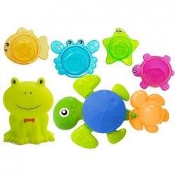 Turtles Bathing Kit Starfish Plastic Waterfall