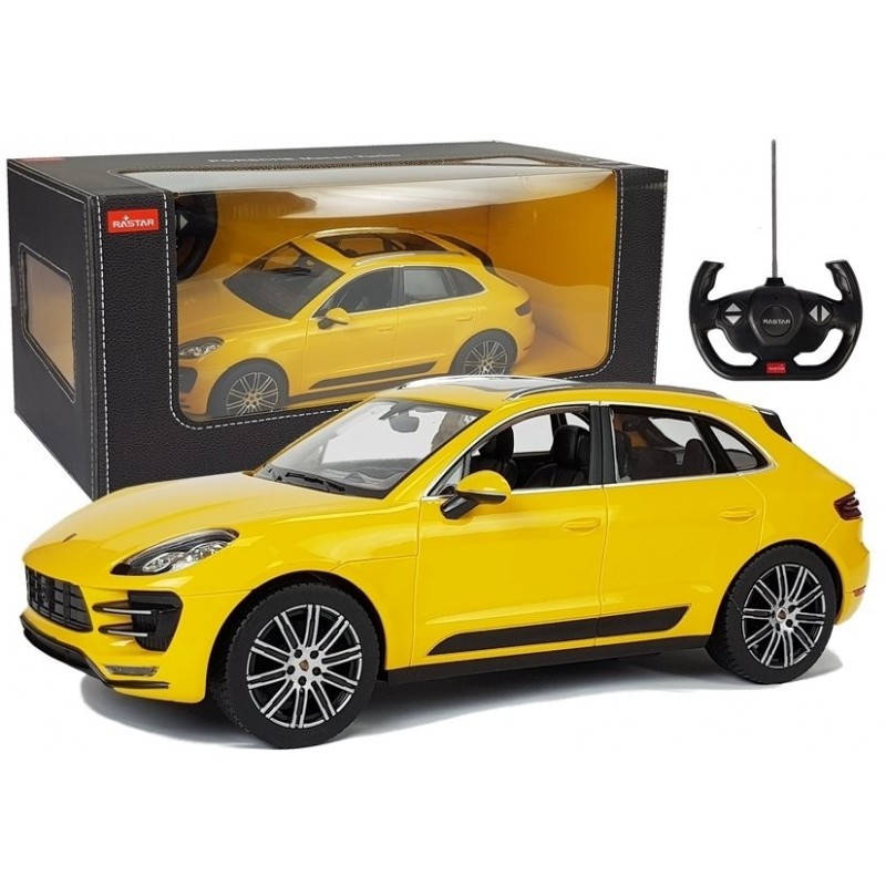 Car R/C Porsche Macan Turbo Rastar 1:14 Yellow