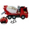 Concrete Mixer Batteries Red Lights Sounds Bubble Generator