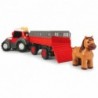 DICKIE ABC Happy Massey Ferguson Tractor with trailer and horse