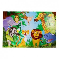 Puzzle Jungle Wild Animals 48 parts