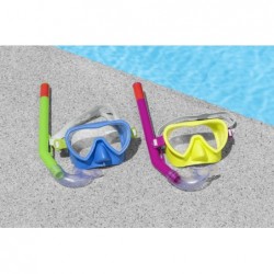 Green and Blue Diving Mask with Snorkel Bestway 24036