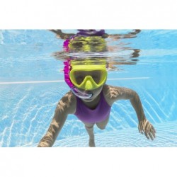 Yellow and Pink Diving Mask with Snorkel Bestway 24036