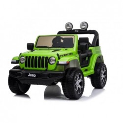 Jeep Wrangler Rubicon Green - Electric Ride On Car