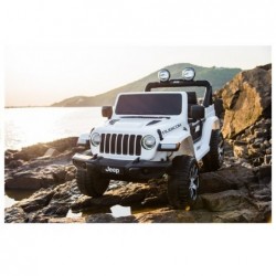 Jeep Wrangler Rubicon White - Electric Ride On Car