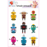 Washable Tattoos For Children Cheerful Robots Colorful 9 El.