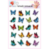 Washable Tattoos For Children Blue Butterflies 20 pcs.