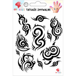 Washable Tattoos For Children Tribal Designs Black 11 El.