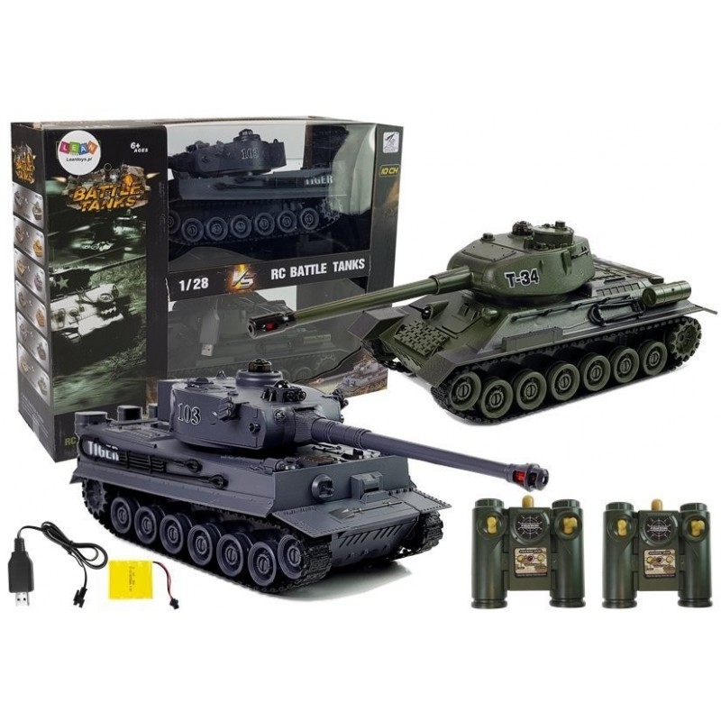 Set of Two Remote Controlled Tanks R/C