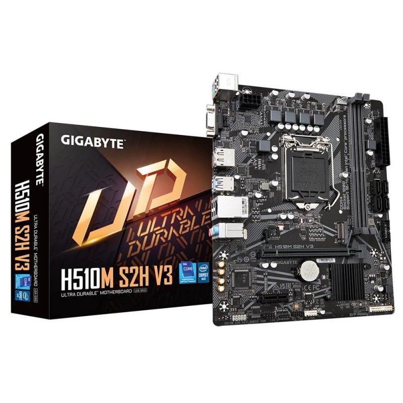 Mainboard GIGABYTE Intel H470 Express LGA1200 Micro-ATX Memory DDR4 Memory slots 2 1xPCI-Express 3.0 1x 1xPCI-Express