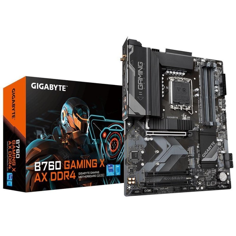 Mainboard GIGABYTE Intel B760 Express LGA1700 ATX Memory DDR4 Memory slots 4 2xPCI-Express 3.0 16x 1xPCI-Express 4.0