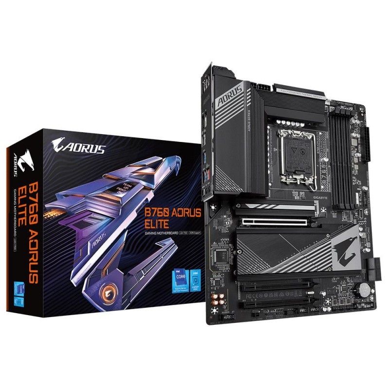 Mainboard GIGABYTE Intel B760 Express LGA1700 ATX Memory DDR5 Memory slots 4 1xPCI-Express 3.0 1x 1xPCI-Express 3.0