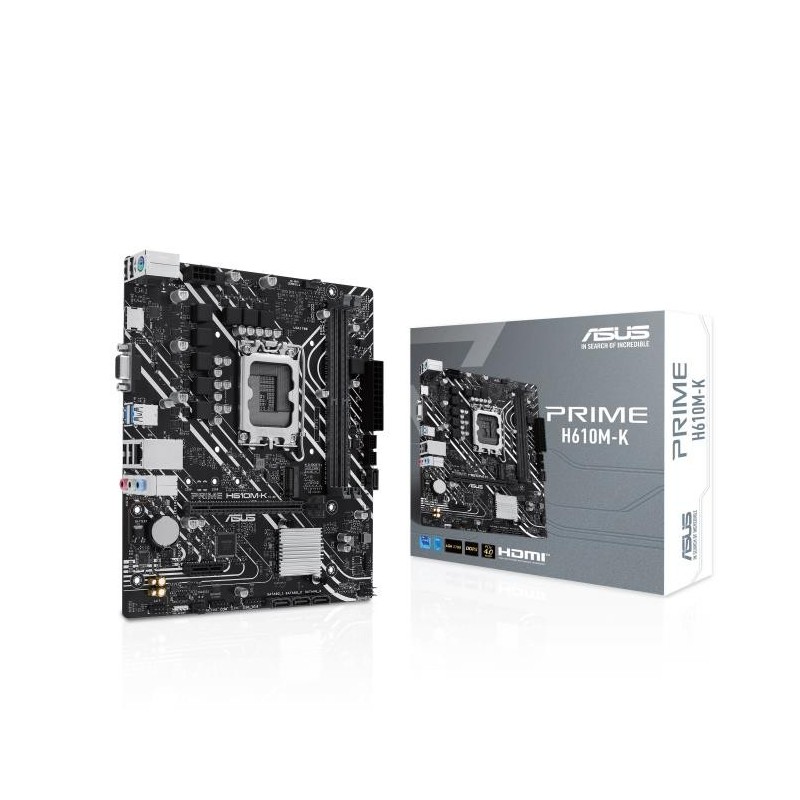 Mainboard ASUS Intel H610 LGA1700 Micro-ATX Memory DDR5 Memory slots 2 1xPCI-Express 3.0 1x 1xPCI-Express 4.0