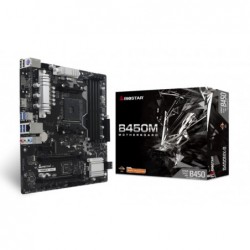 Mainboard BIOSTAR AMD B450 SAM4 Micro-ATX Memory DDR4 Memory slots 4 1xPCI-Express 2.0 1x 1xPCI-Express 2.0