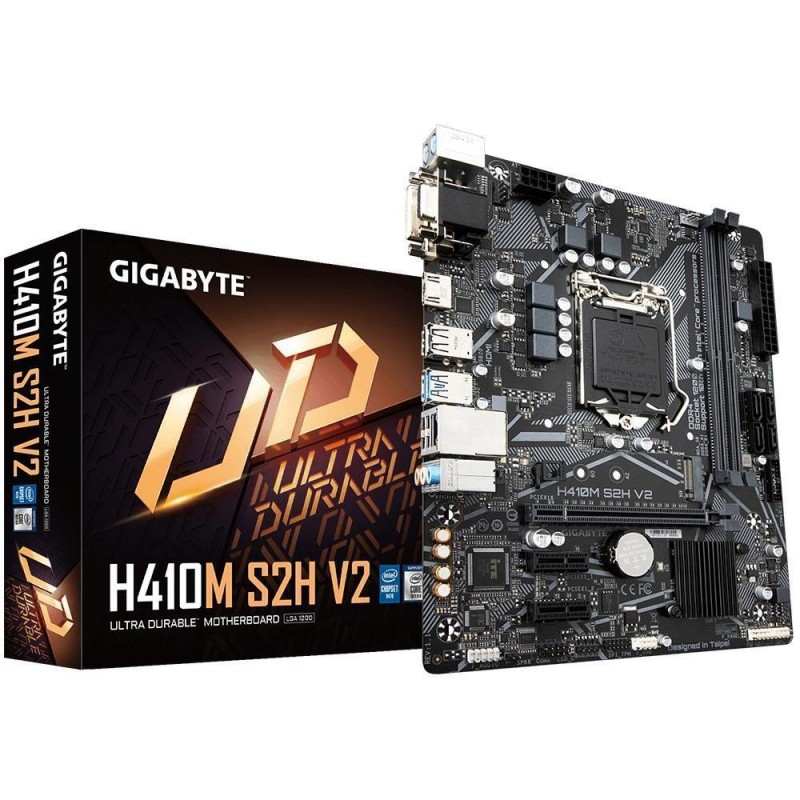 Mainboard GIGABYTE Intel H470 Express LGA1200 Micro-ATX Memory DDR4 Memory slots 2 2xPCI-Express 3.0 1x 1xPCI-Express