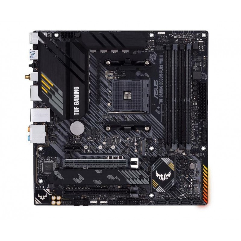 Mainboard ASUS AMD B550 SAM4 MicroATX Memory DDR4 Memory slots 4 1xPCI-Express 3.0 1x 1xPCI-Express 3.0