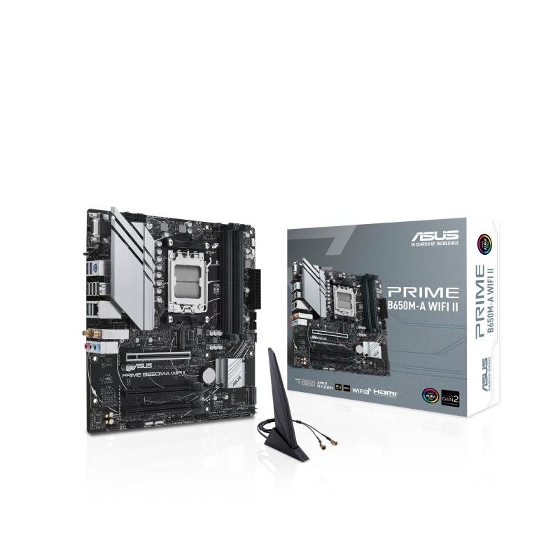 Mainboard ASUS AMD B650 Micro-ATX Memory DDR5 Memory slots 4 3xPCI-Express 4.0 16x 2xM.2 1x15pin